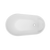 Decina Cosmo 1300 Freestanding Bath with Integrated Overflow Gloss White