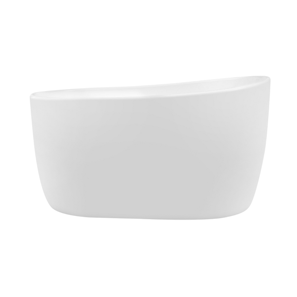 Decina Cosmo 1300 Freestanding Bath with Integrated Overflow Gloss White