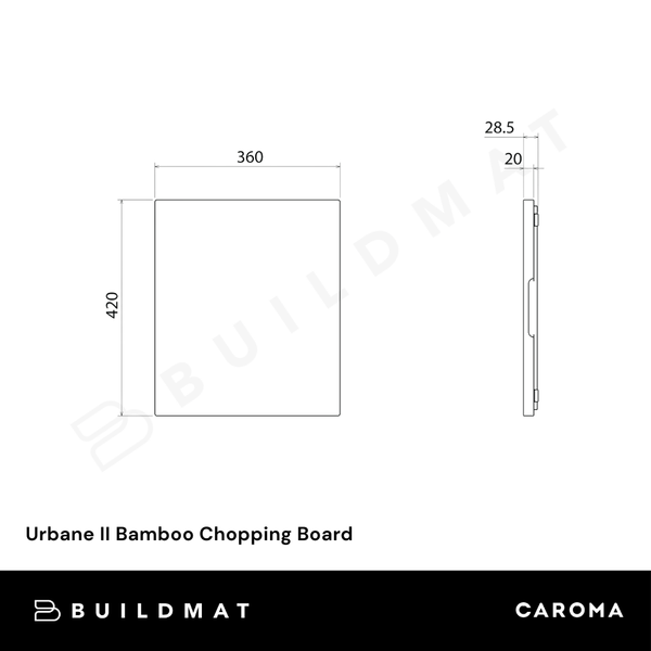 Caroma Urbane II Bamboo Chopping Board