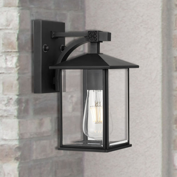 Telbix Coby 15 Solid Brass Exterior Wall Light Black
