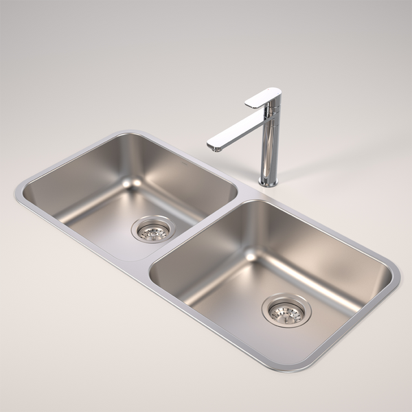 Caroma Luna Double Bowl Overmount and Undermount Sink