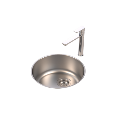 Caroma Luna Round Bowl Undermount & Overmount Chrome