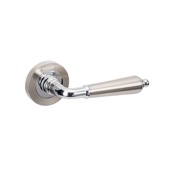 Zanda Oxford Integrated Privacy Lever Set Door Handle Brushed Nickel/Chrome Plated