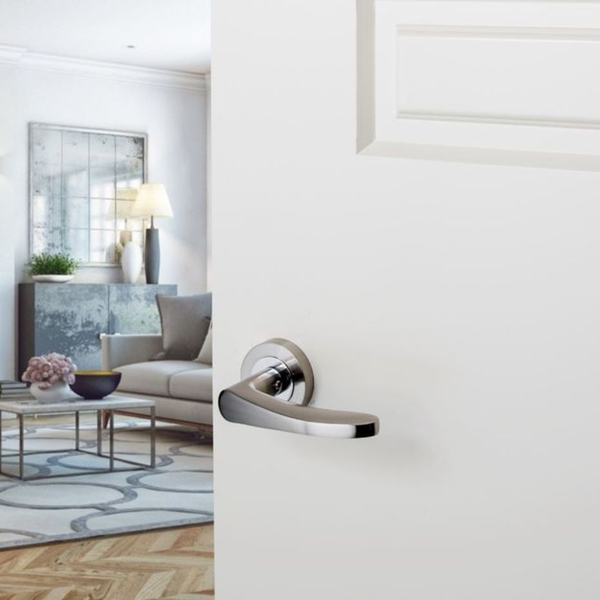 Zanda Stride Lever Set Door Handle Only Brushed Nickel/ Chrome Plated