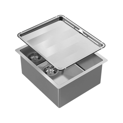 Abey Piazza 340 Square Bowl Stainless Steel