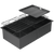 Abey Piazza Double Square Bowl Black Pearl