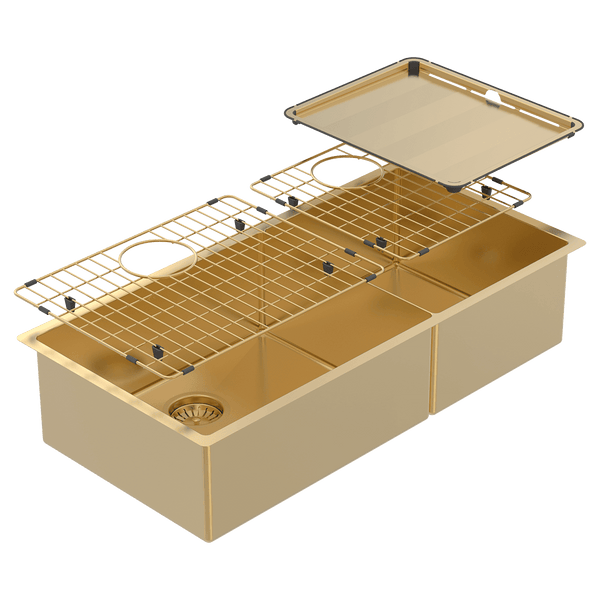 Abey Piazza One And 3/4 Square Bowl Eureka Gold