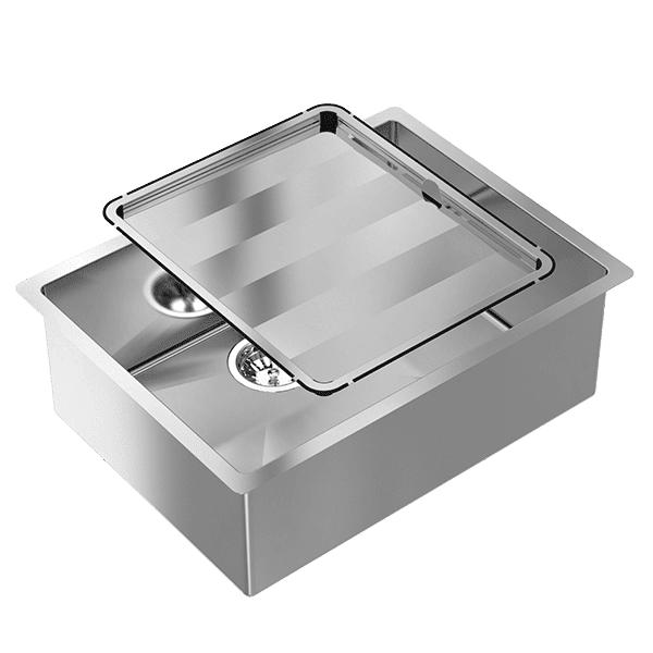 Abey Piazza 540 Square Bowl Stainless Steel