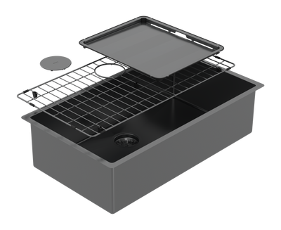 Abey Piazza Large Single Bowl Black Pearl