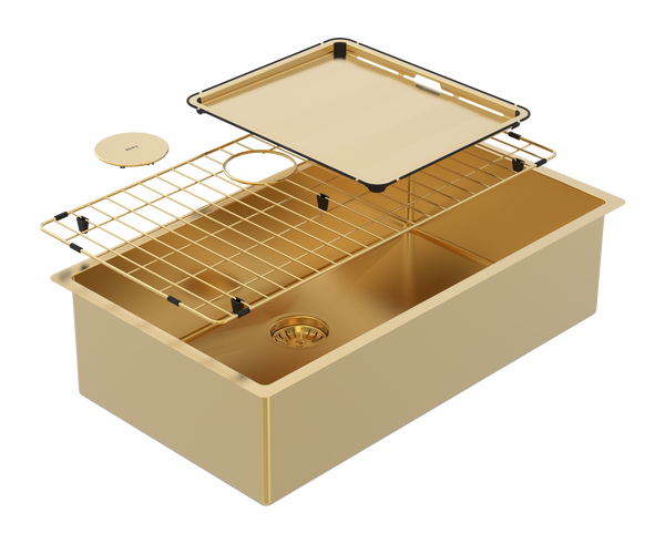 Abey Piazza Large Single Bowl Eureka Gold