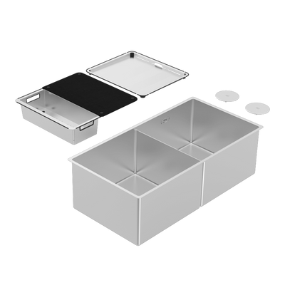 Abey Boutique Piazza Double Bowl Stainless Steel