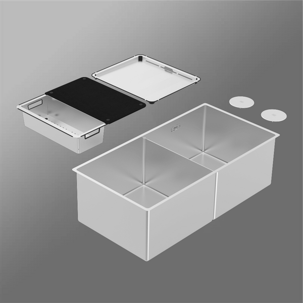 Abey Boutique Piazza Double Bowl Stainless Steel