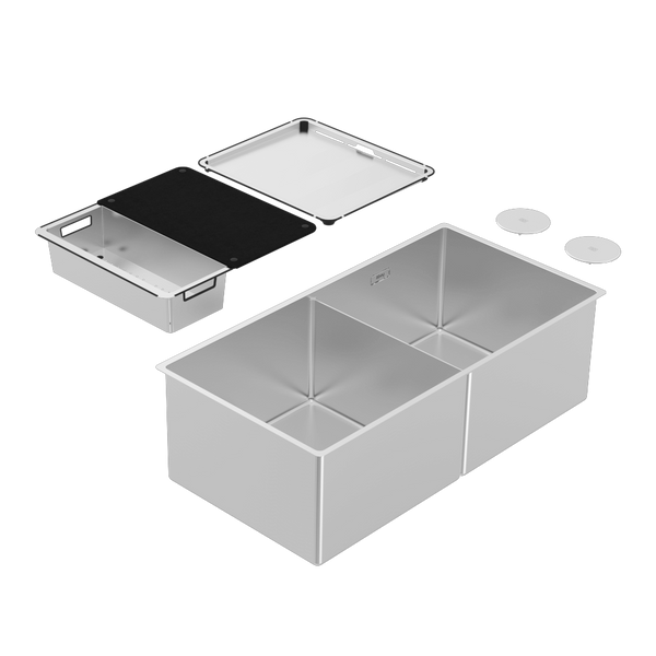 Abey Boutique Piazza Double Bowl Stainless Steel