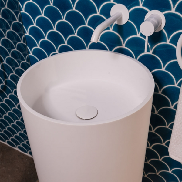 Fienza Livo Solid Surface Wall Basin Matte White