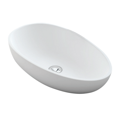 Fienza Bahama Mkii Solid Surface Above Counter Basin Matte White