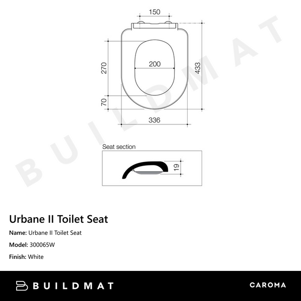 Caroma Urbane II Toilet Seat