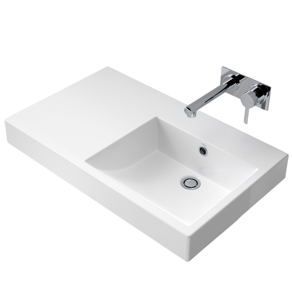 Caroma Liano Nexus 750 Wall Basin Left Shelf