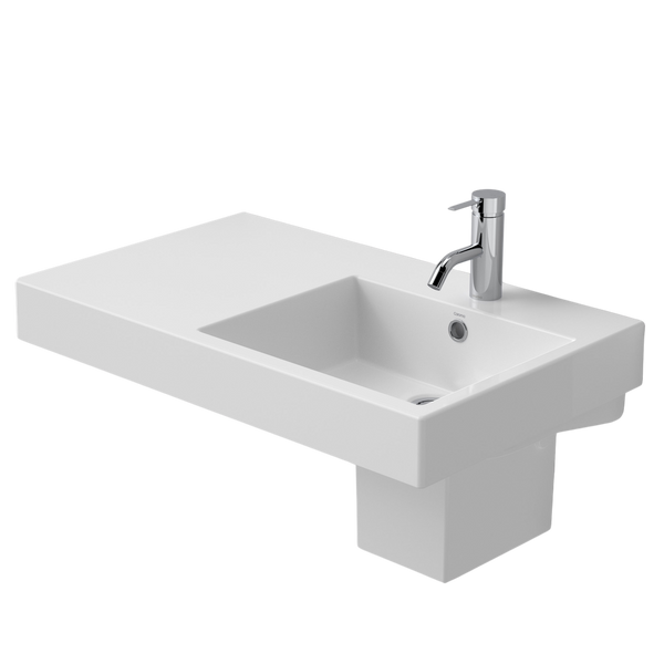 Caroma Liano Nexus 750 Wall Basin Left Shelf with 1 Tap Hole