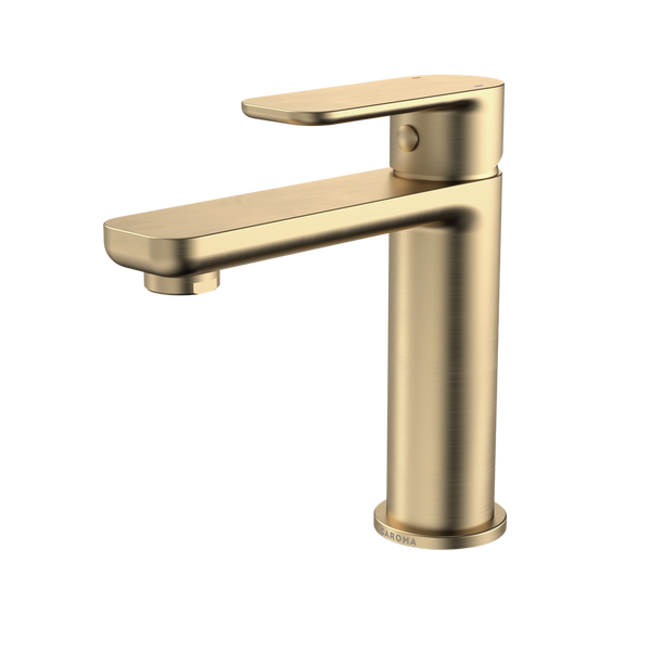 Caroma Luna Basin Mixer Brushed Brass Lead Free