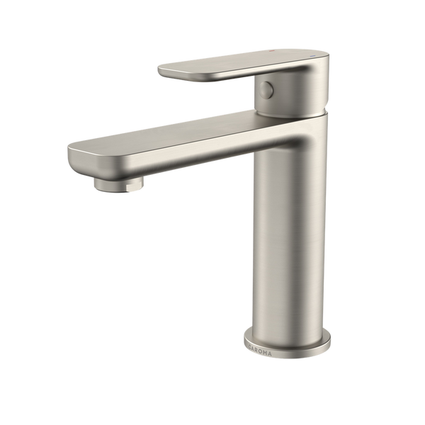 Caroma Luna Basin Mixer Brushed Nickel Lead Free