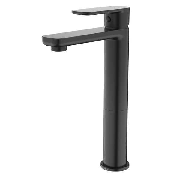 Caroma Luna Tower Basin Mixer Black Lead Free