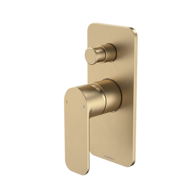 Caroma Luna Bath/Shower Mixer with Diverter Brushed Brass