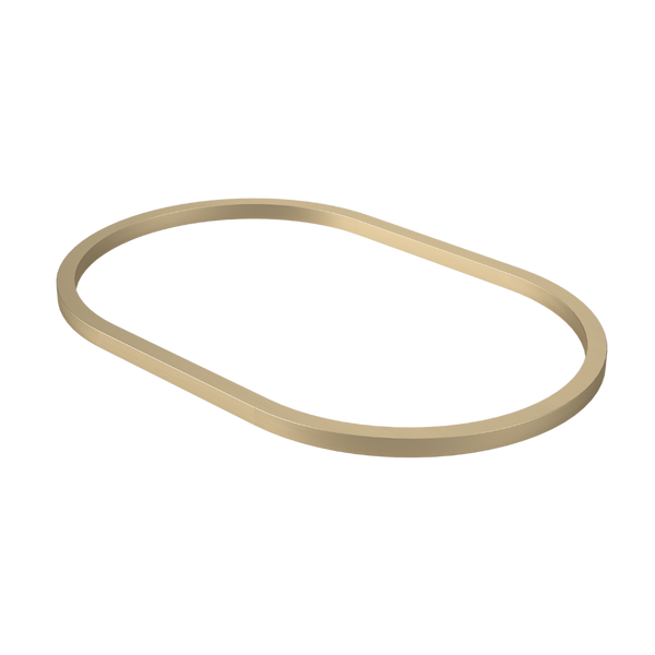 Caroma Liano II 530mm Pill Basin Dress Ring Brushed Brass