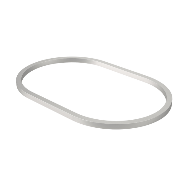 Caroma Liano II 530mm Pill Basin Dress Ring Brushed Nickel