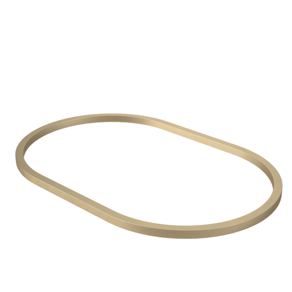 Caroma Liano II 600mm Pill Dress Ring Brushed Brass