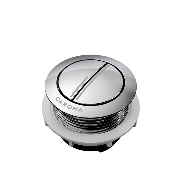 Caroma Urbane II Wall Faced Close Coupled Flush Button Chrome