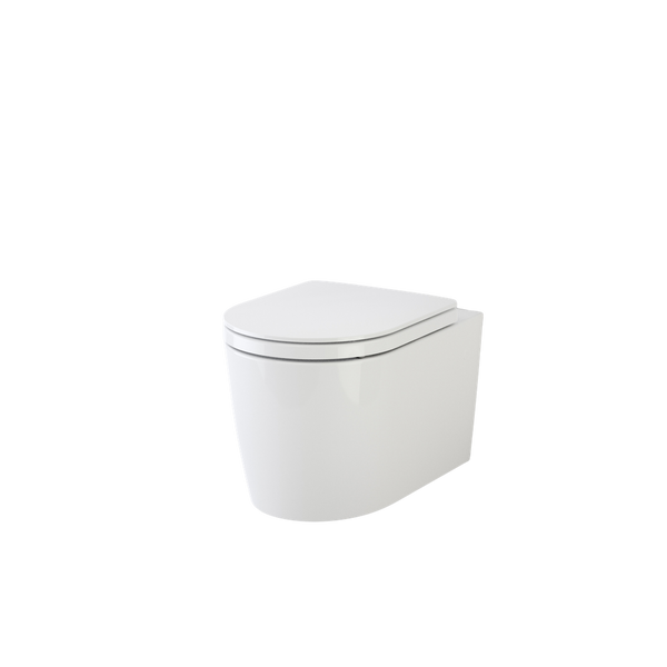 Caroma Liano Cleanflush Wall Hung Invisi Series II Toilet Suite Uc With GermGard White