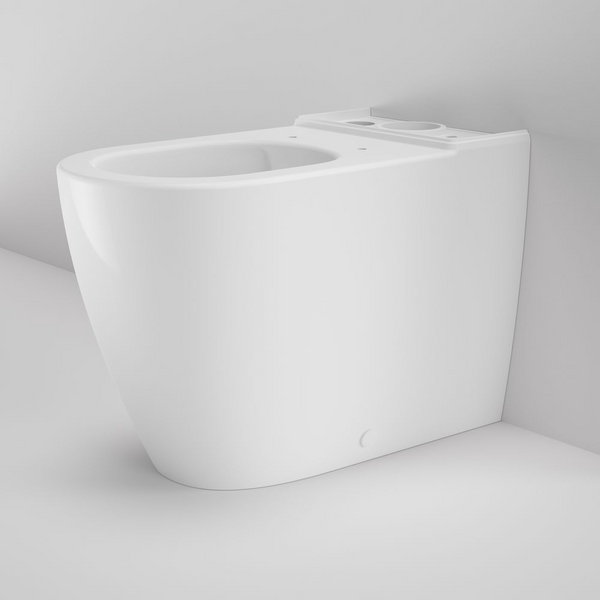 Caroma Urbane II Cleanflush Wall Faced Close Coupled Pan With GermGard Suits Back Entry Cistern White