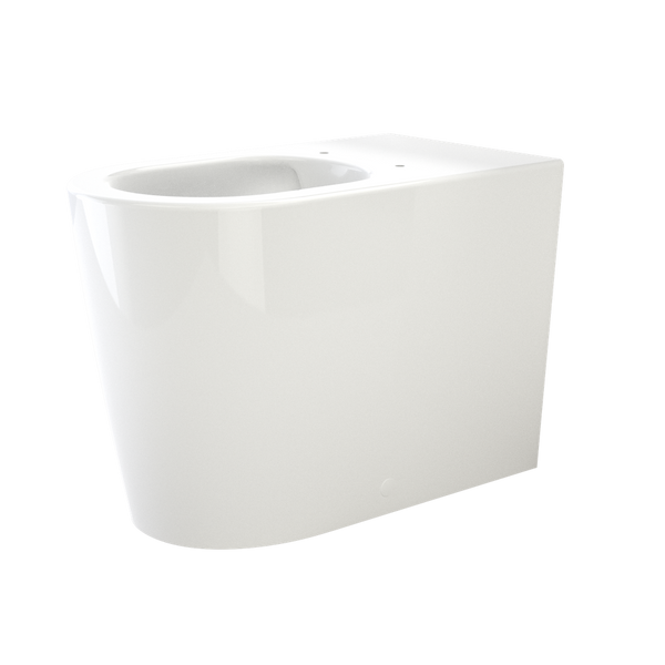 Caroma Liano Easy Height Cleanflush Wall Faced Back Inlet Pan With GermGard White