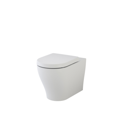 Caroma Luna Cleanflush Invisi Series II Wall Faced Toilet Suite White