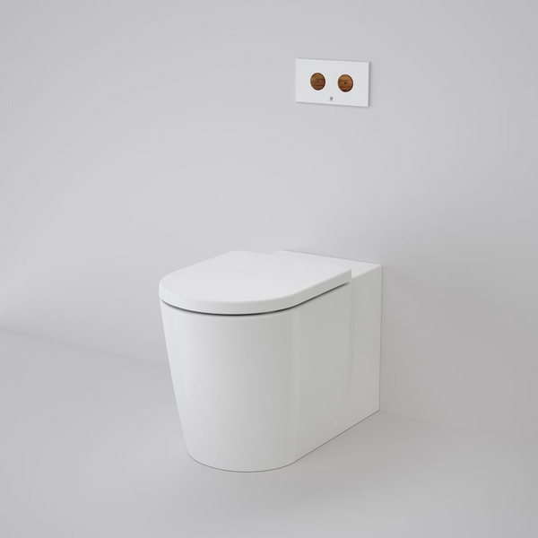 Caroma Elvire Cleanflush Wall Faced Back Inlet Pan Invisi Series II 4.5/3L Cistern White