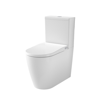 Caroma Urbane II Bidet Cleanflush Wall Faced Close Coupled Bottom Inlet Toilet Suite