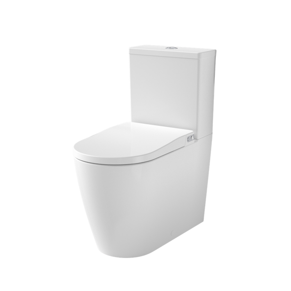 Caroma Urbane II Bidet Cleanflush Wall Faced Close Coupled Bottom Inlet Toilet Suite
