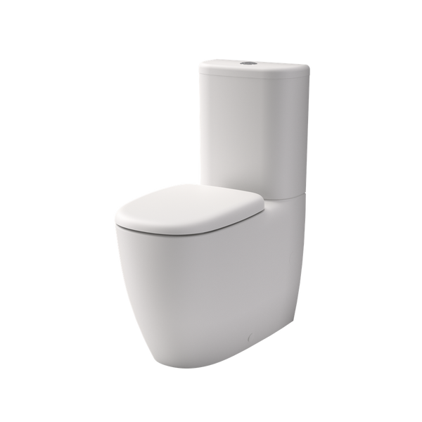 Caroma Contura II Cleanflush Wall Faced Close Coupled Bi Suite Matte White