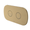 Caroma Contura II Invisi Series II Round Dc Dual Flush Button Panel Brushed Brass