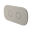 Caroma Contura II Invisi Series II Round Dc Dual Flush Button Panel Brushed Nickel
