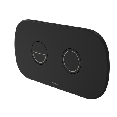 Caroma Contura II Invisi Series II Round Dc Dual Flush Button Panel Black