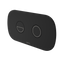 Caroma Contura II Invisi Series II Round Dc Dual Flush Button Panel Black