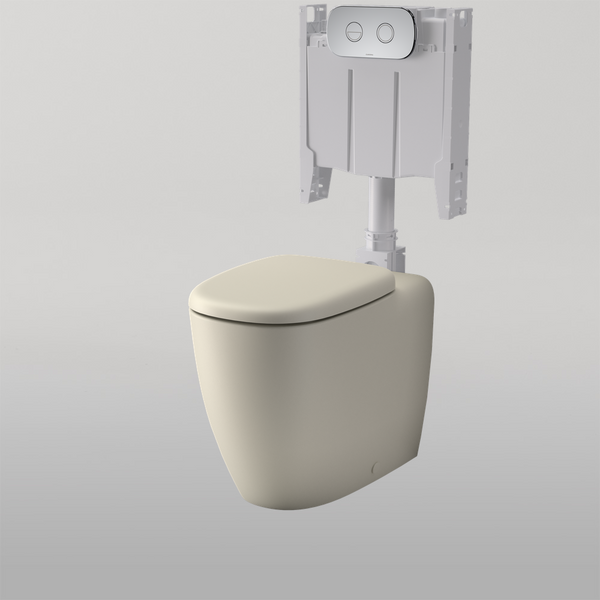 Caroma Contura II Cleanflush Invisi Series II Wall Faced Suite Clay