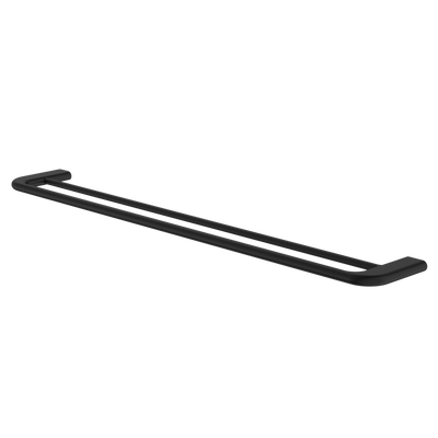 Caroma Contura II 820mm Double Towel Rail Matte Black