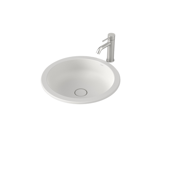 Caroma Liano II 440mm Round Under/Over Counter Basin Matte White