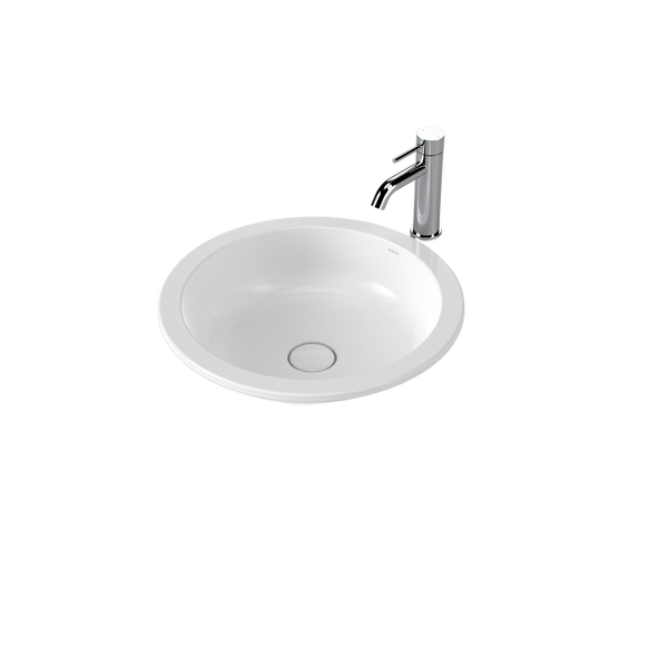 Caroma Liano II 440mm Round Under/Over Counter Basin White
