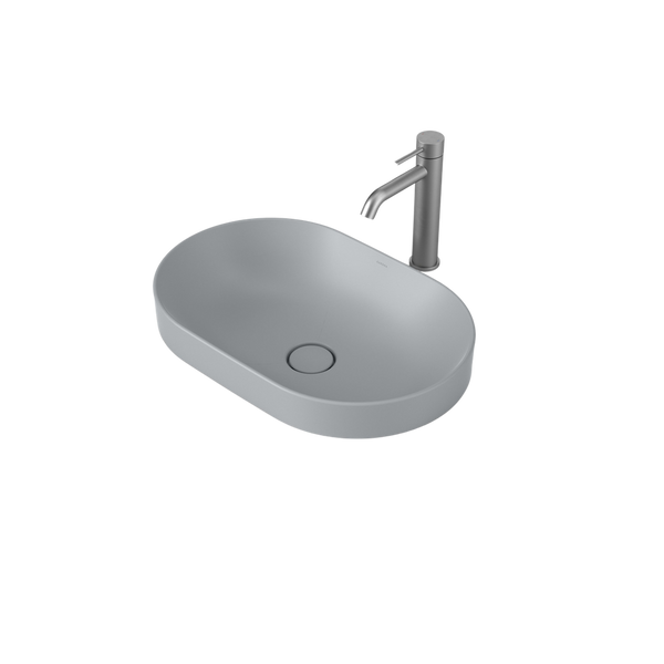 Caroma Liano II 530mm Pill Inset Basin Matte Grey