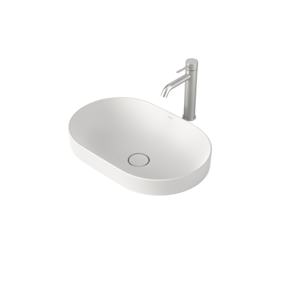 Caroma Liano II 530mm Pill Inset Basin Matte White