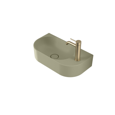 Caroma Liano II Hand Wall Basin Matte Green