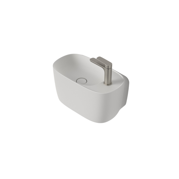 Caroma Contura II Hand Wall Basin Matte White